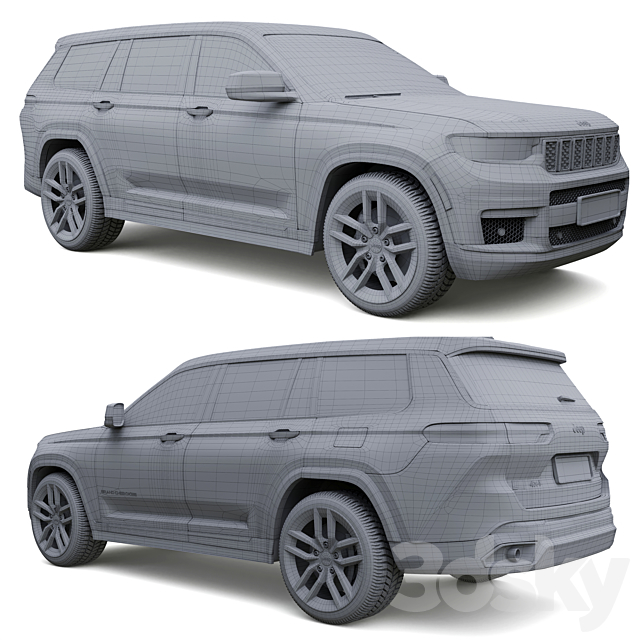 Jeep Grand Cherokee L 2021 3dmodel