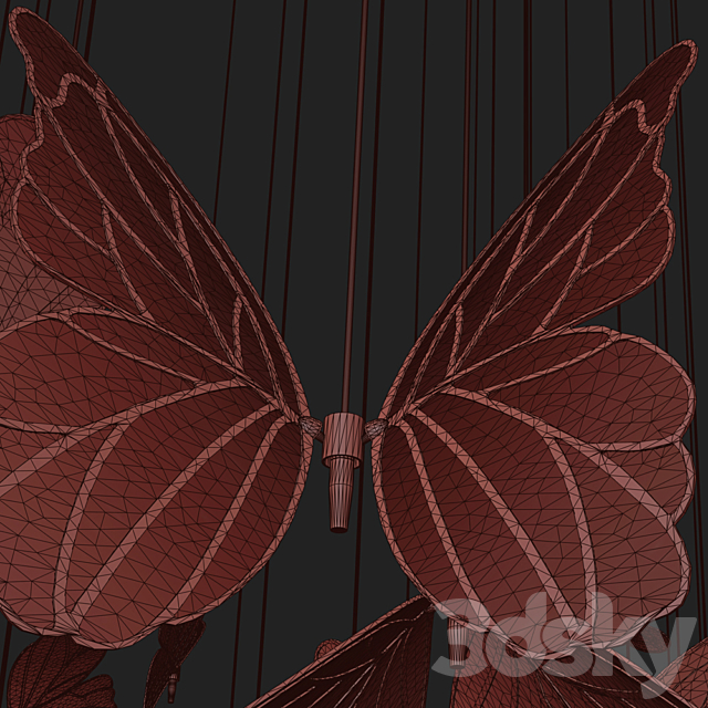 Light stained glass Vargov Design – Butterfly 3DSMax File - thumbnail 3