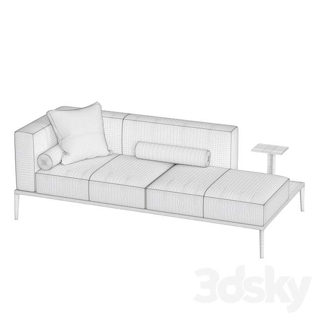 Jaan Living sofa by Walter Knoll 3DSMax File - thumbnail 3