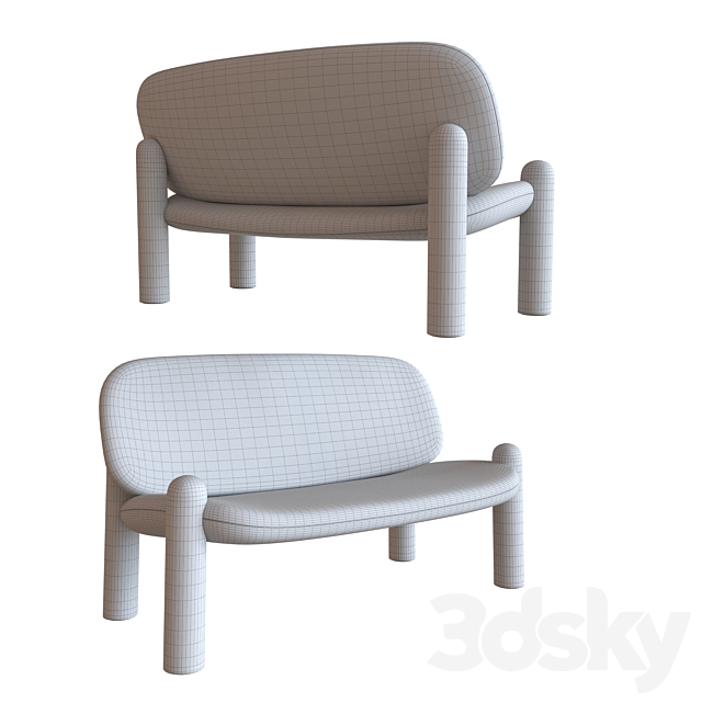 Driade tottori sofa 3DSMax File - thumbnail 5