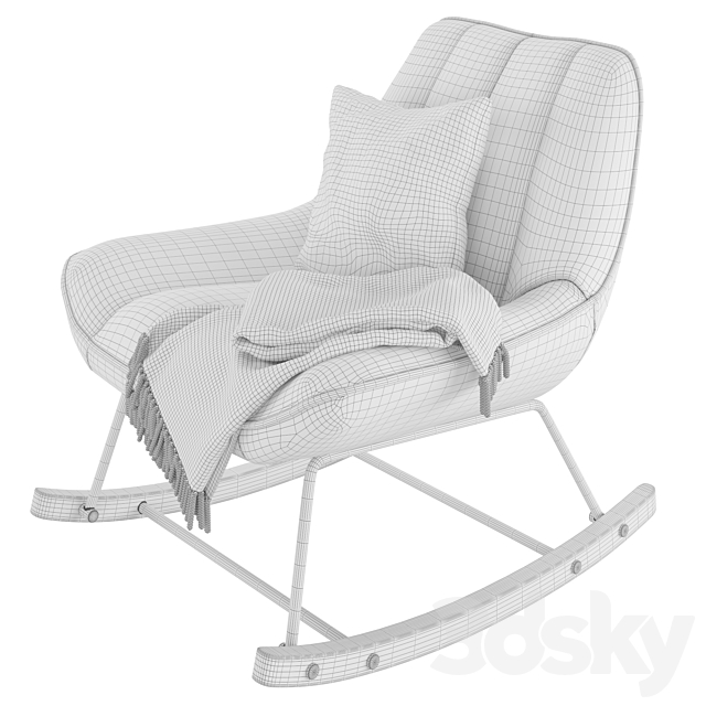 Rocking Chair Marlina 3DSMax File - thumbnail 4