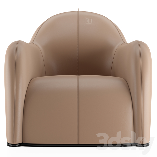 armchair Noire by Bugatti Home 3DSMax File - thumbnail 5