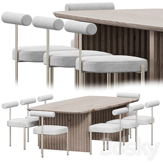 Caillou Table Chair by Liu Jo 3DSMax File - thumbnail 2