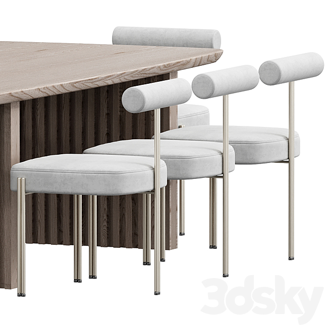 Caillou Table Chair by Liu Jo 3DSMax File - thumbnail 4