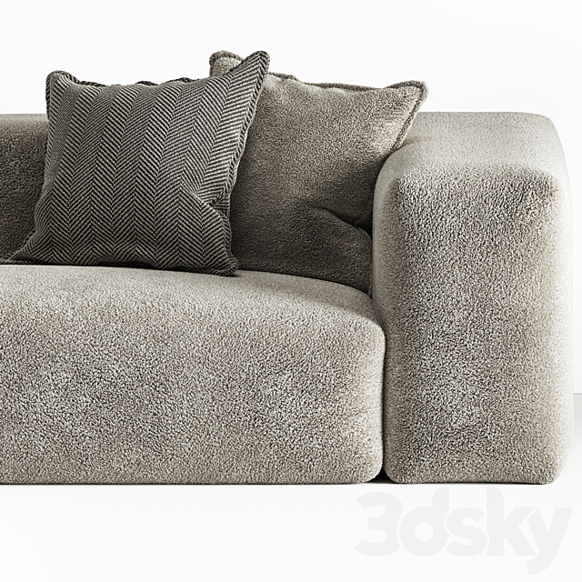 Bulky Sherling Sofa by Layered 3DSMax File - thumbnail 3