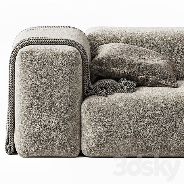 Bulky Sherling Sofa by Layered 3DSMax File - thumbnail 4