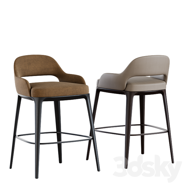 Chair Poliform Sophie Lite 3DS Max Model - thumbnail 4