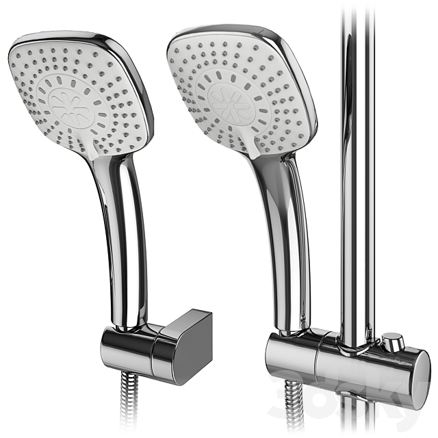 Faucets and shower systems Grohe and IDEAL standard set 146 3DSMax File - thumbnail 2