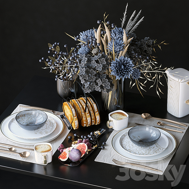 Table setting 65 3d