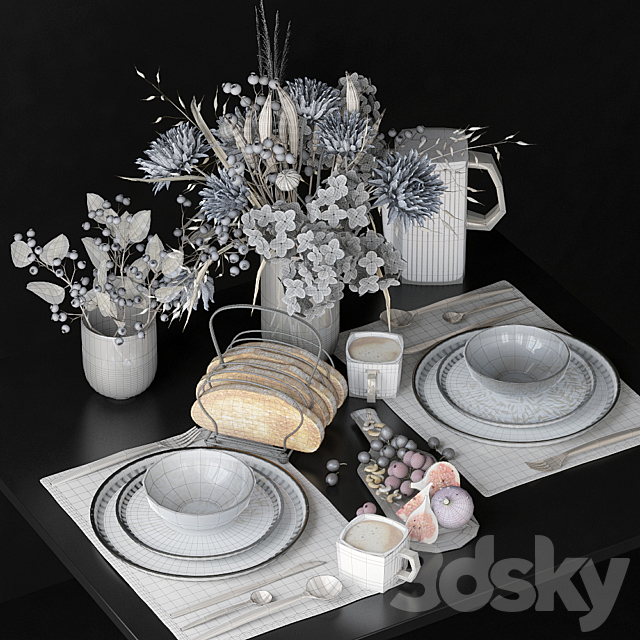 Table setting 65 3dmodel