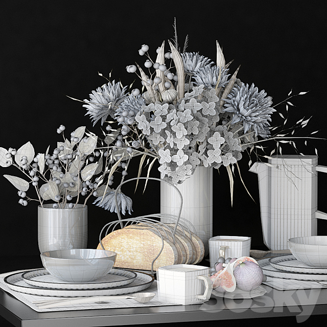 Table setting 65 3d Download