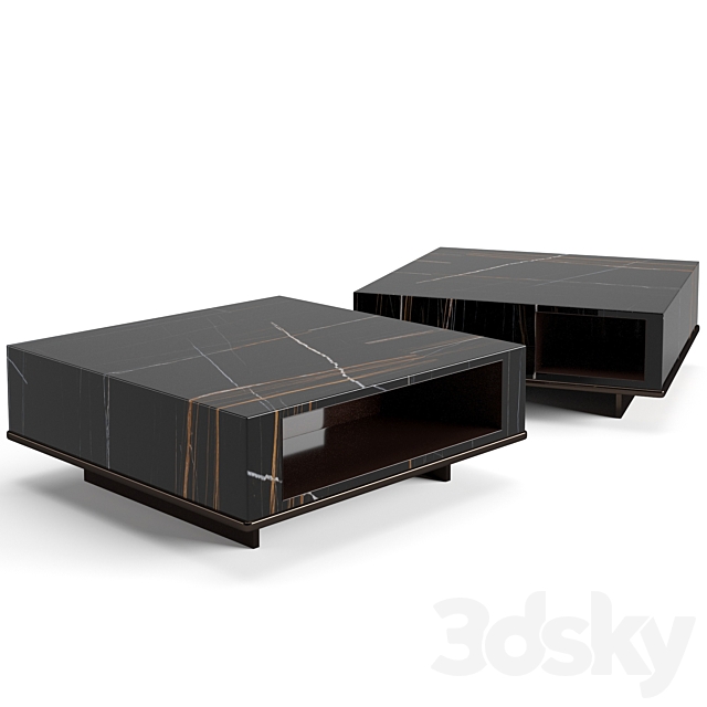 Minotti Roger coffee tables set 3dsky