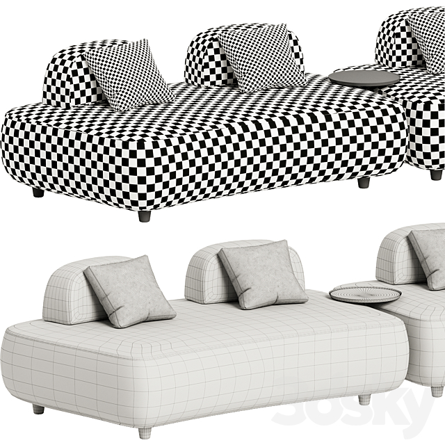 Art Nova - Curve Sofa 3d