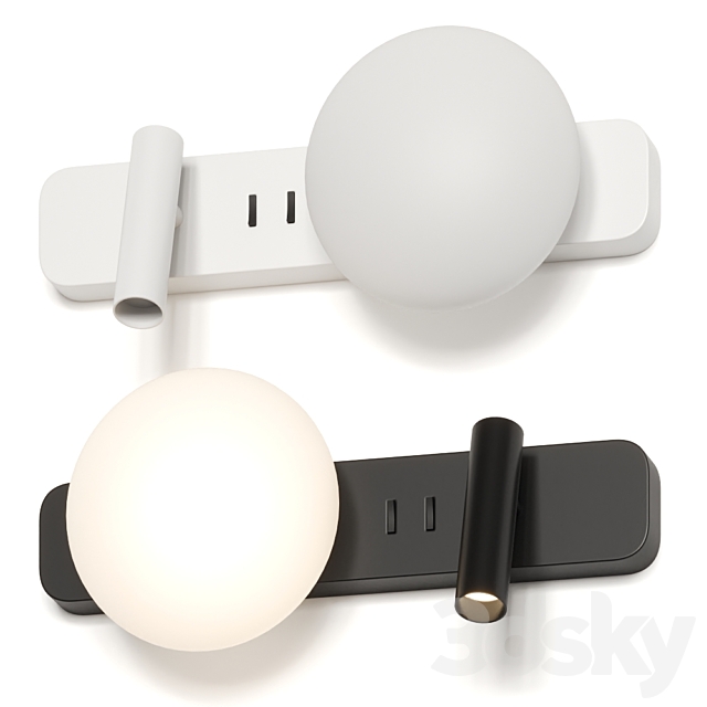 Astro Lighting Zeppo Reader Wall Lamp 3DSMax File - thumbnail 1
