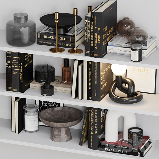 Decor shelf set 18 H&M 3dsky