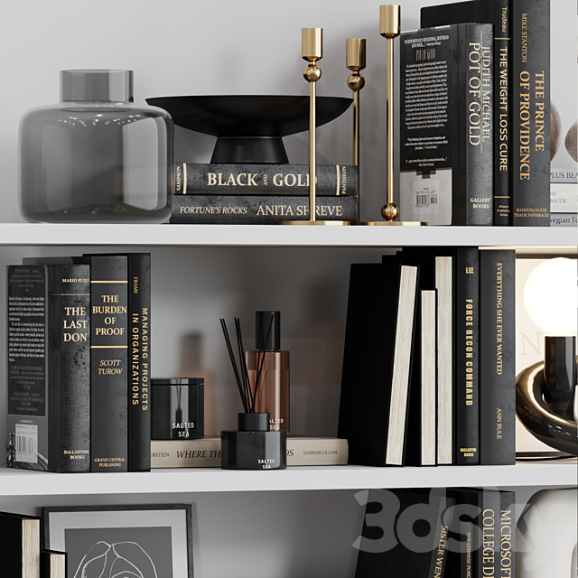 Decor shelf set 18 H&M 3dmodel