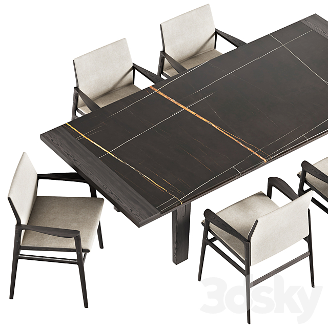 Poliform HOME HOTEL rectangular tables 3d