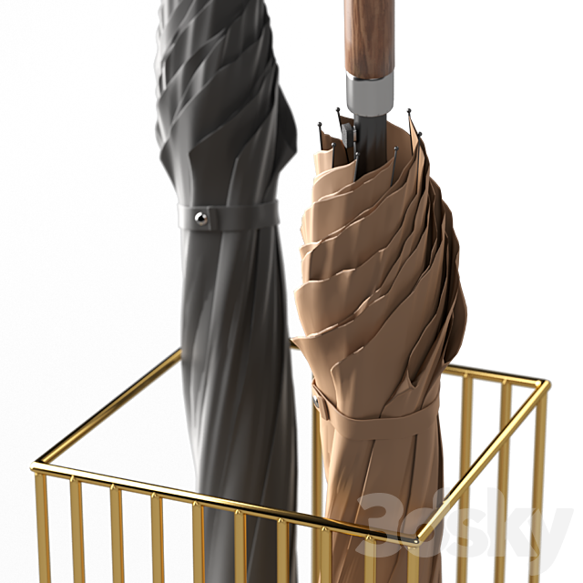 Umbrella stand AYTM Curva 3DS Max Model - thumbnail 3
