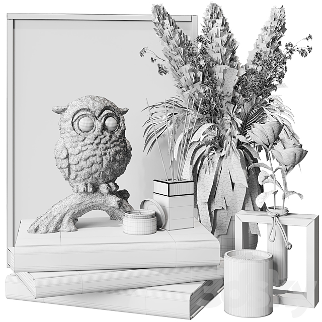 Decorative set 20 3dsky