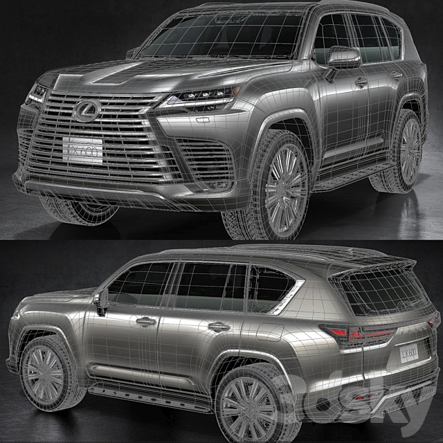 Lexus LX600 2022 3dskyfree