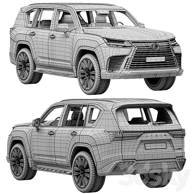 Lexus LX600 2022 3dmodel