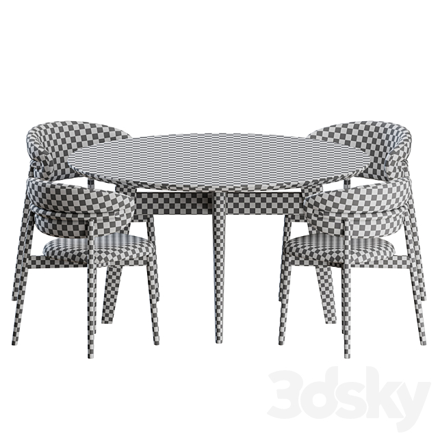 Dinning Set 01 by Calligaris 3dsky