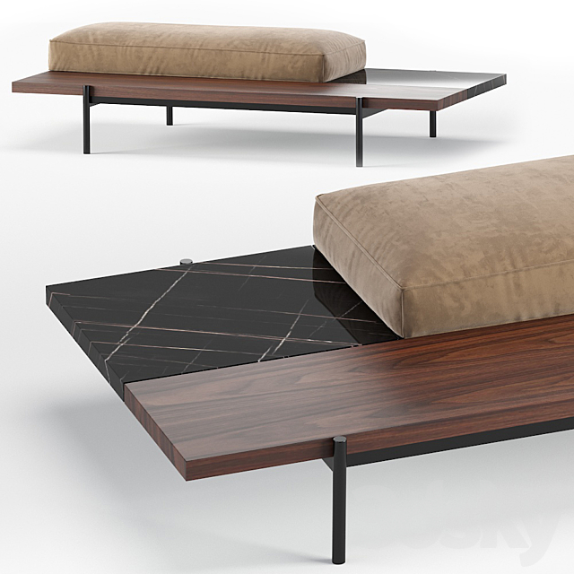 Superquadra Minotti Pouf 2021 Collection 2 Size 3dsky