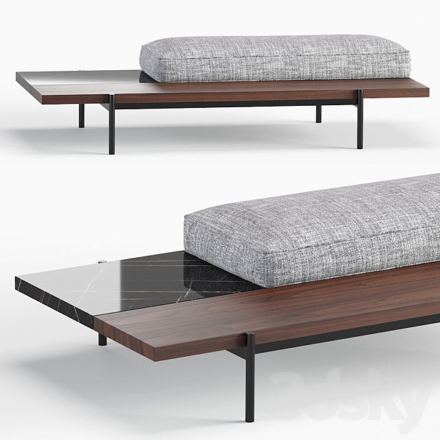 Superquadra Minotti Pouf 2021 Collection 2 Size 3dskyfree