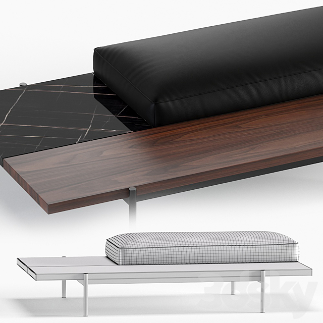 Superquadra Minotti Pouf 2021 Collection 2 Size 3d Download