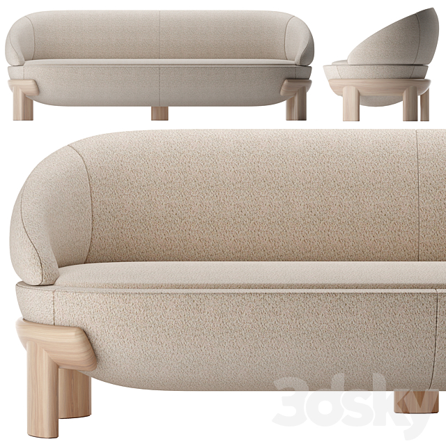 sofa Bagatelle Biais BY MAXIME BOUTILLIER 3DSMax File - thumbnail 3