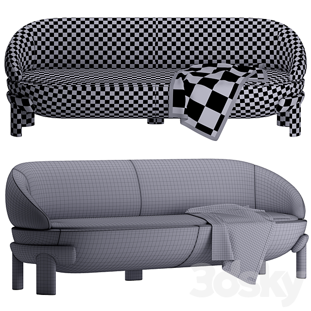 sofa Bagatelle Biais BY MAXIME BOUTILLIER 3DSMax File - thumbnail 4