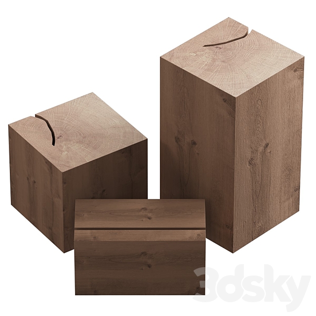 Slab coffee tables 3d