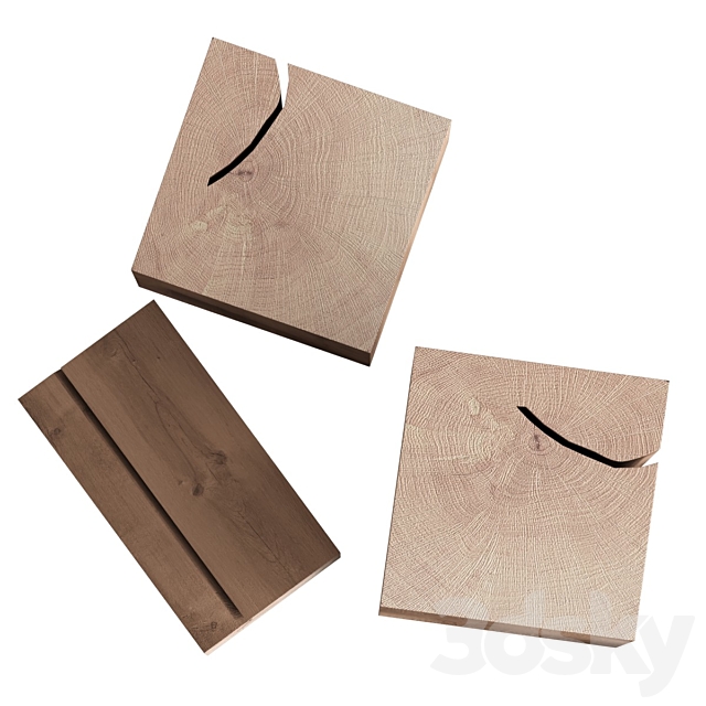 Slab coffee tables 3dsky