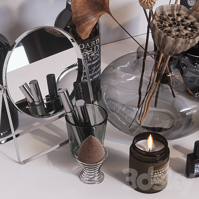 Decorative set with cosmetics 3dsky