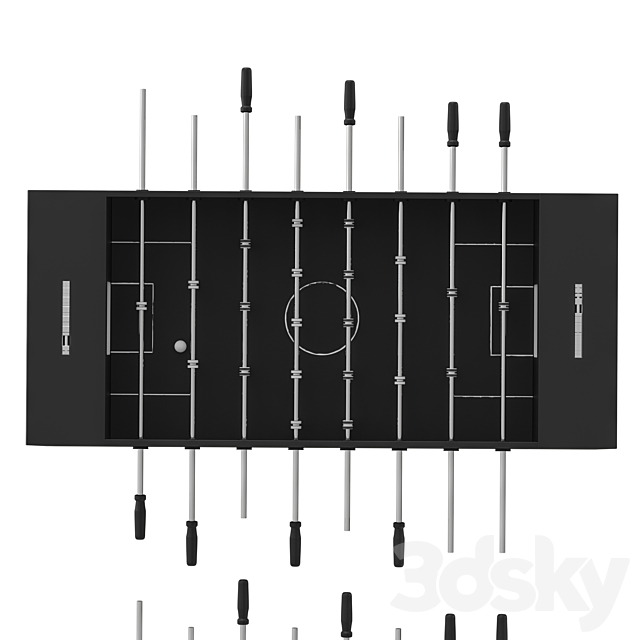 Plywood foosball 3dsky
