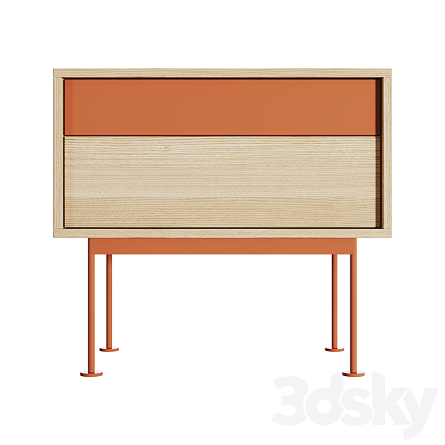 TEULAT - Yoko Bedside table 3d