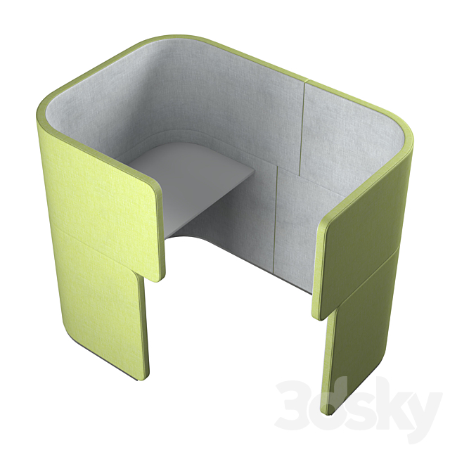 Bene DOCKLANDS Dock-In Bay (office partition) 3d