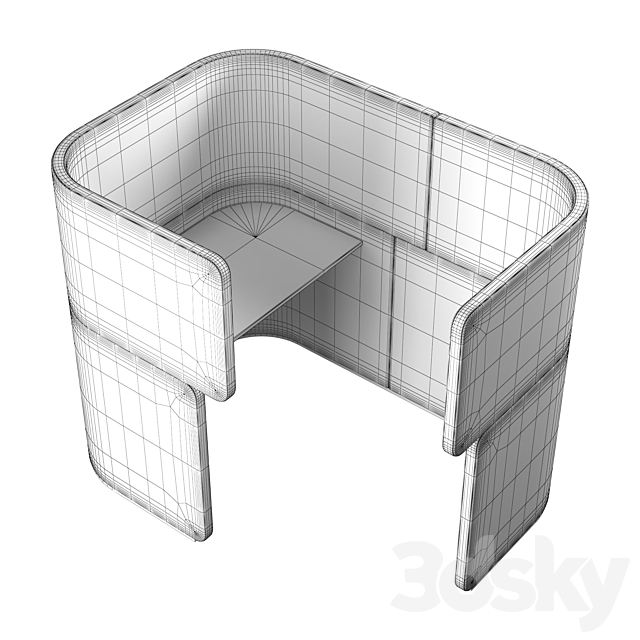 Bene DOCKLANDS Dock-In Bay (office partition) 3dsky