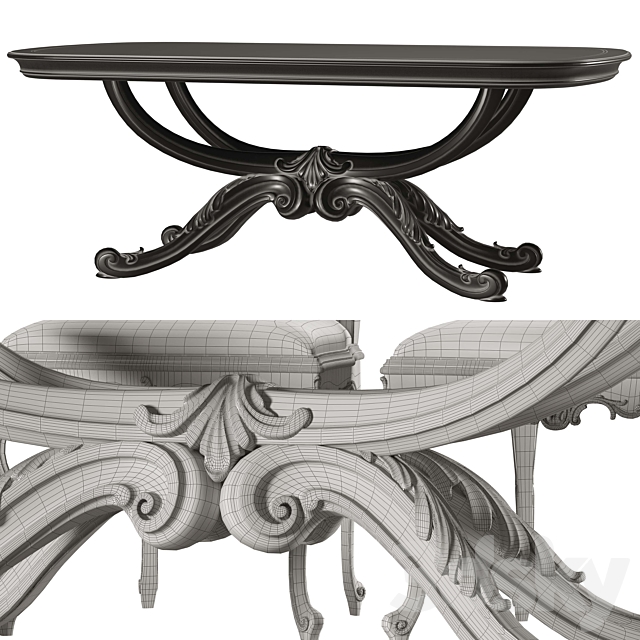 roberto giovannini dining table and chair art1231g and art 193 3d