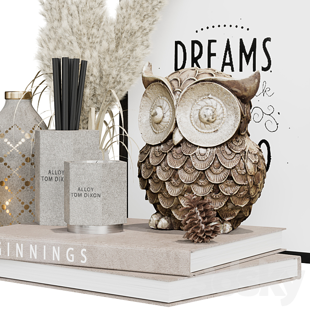 Decorative set 10 3dsky
