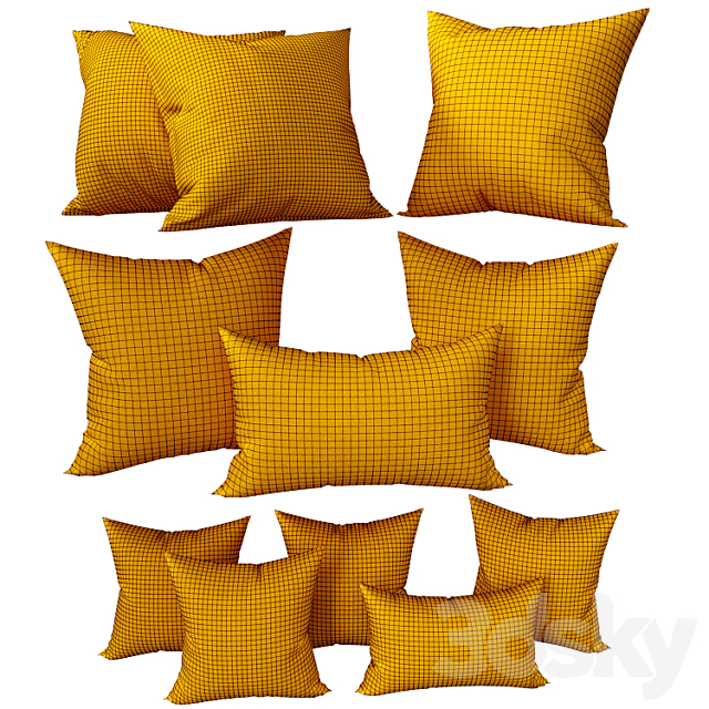 Decorative Set Pillow 7 3d