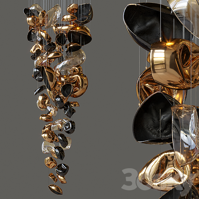 Suspended sculptural composition Vargov Design – Deformity 3DSMax File - thumbnail 1