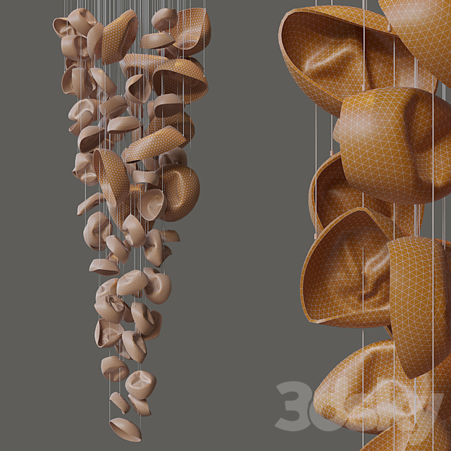 Suspended sculptural composition Vargov Design – Deformity 3DSMax File - thumbnail 2