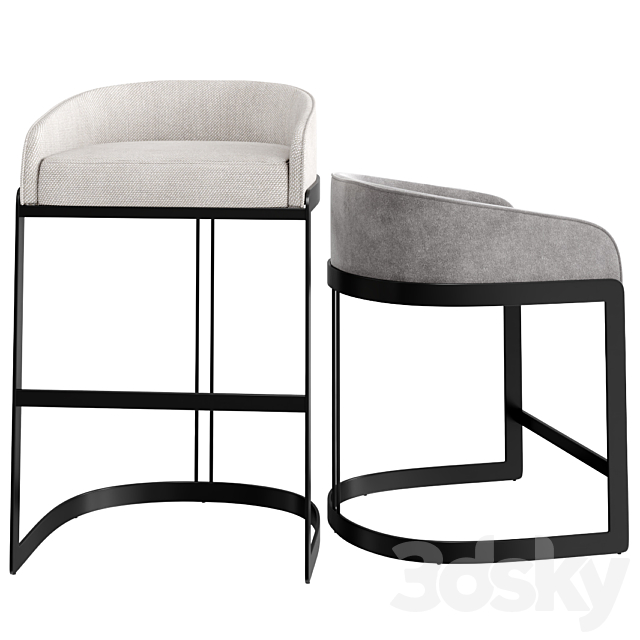 Koda Bar & Counter Stool 3d