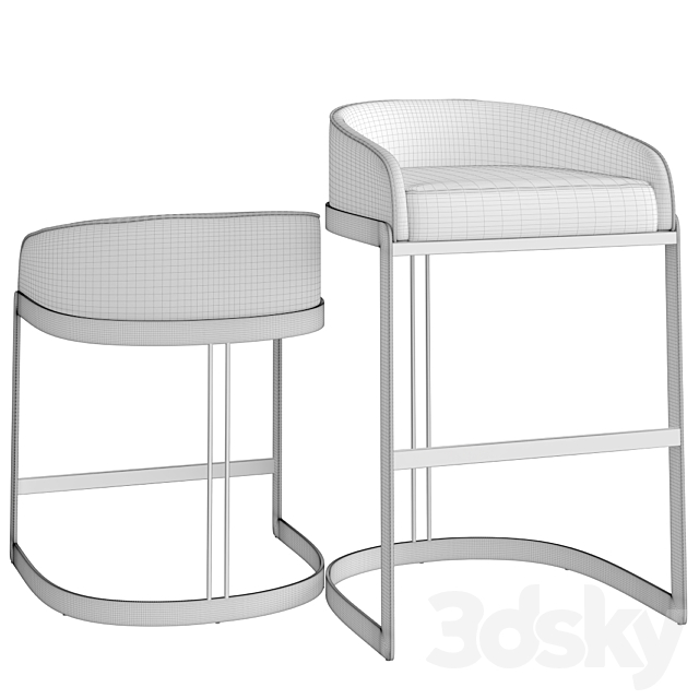 Koda Bar & Counter Stool 3dsky