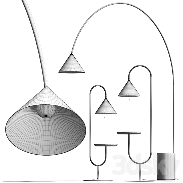 Miniforms Ozz Floor Lamps Collection 3dskyfree