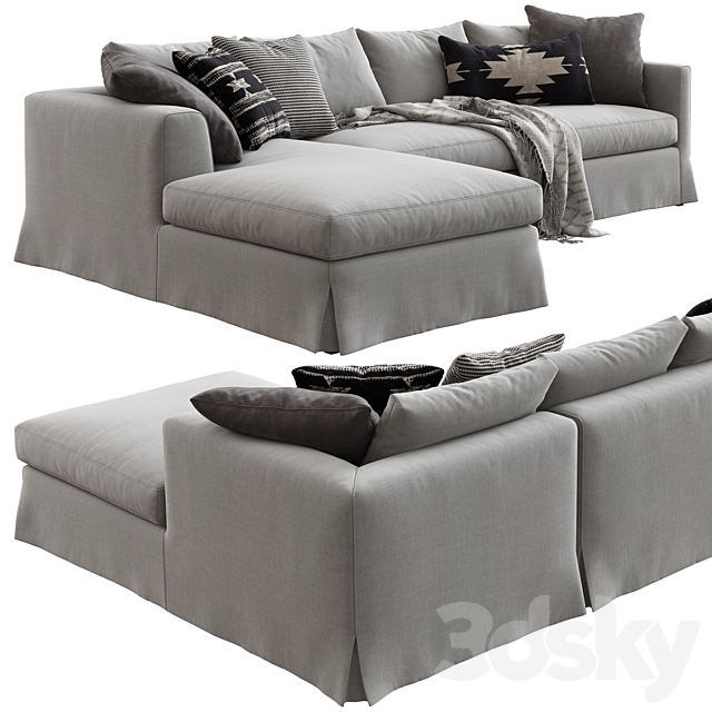 Marac _ Metro Sofa Chaise Longue 3dsky