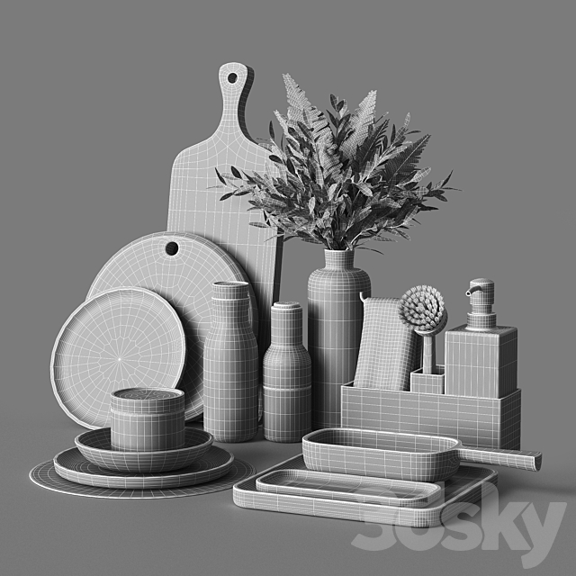 Decorative set 045 3dskyfree