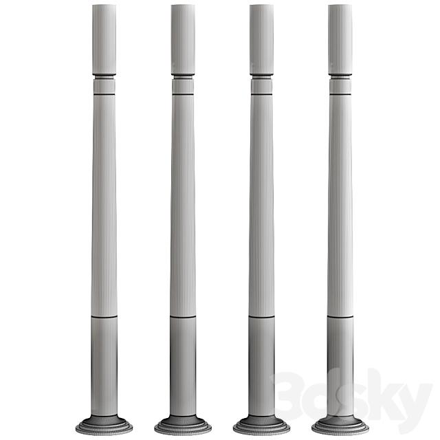 Sc1011 Percorsi by Oak Designer Luca Scacchetti Floor Lamp 3d