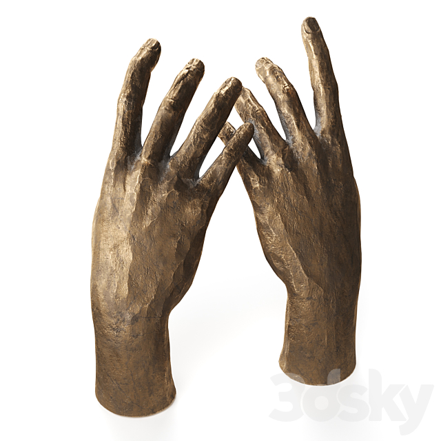 Adam hands brass 3DSMax File - thumbnail 4